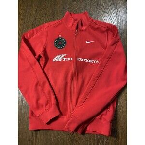 Nike Portland Thorns FC Track Jacket Women’s XS Red Full Zip Tire Factory Soccer